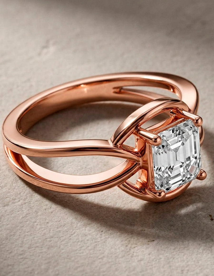 Anillo de Compromiso - solitario - AMORE86-AS-CZ