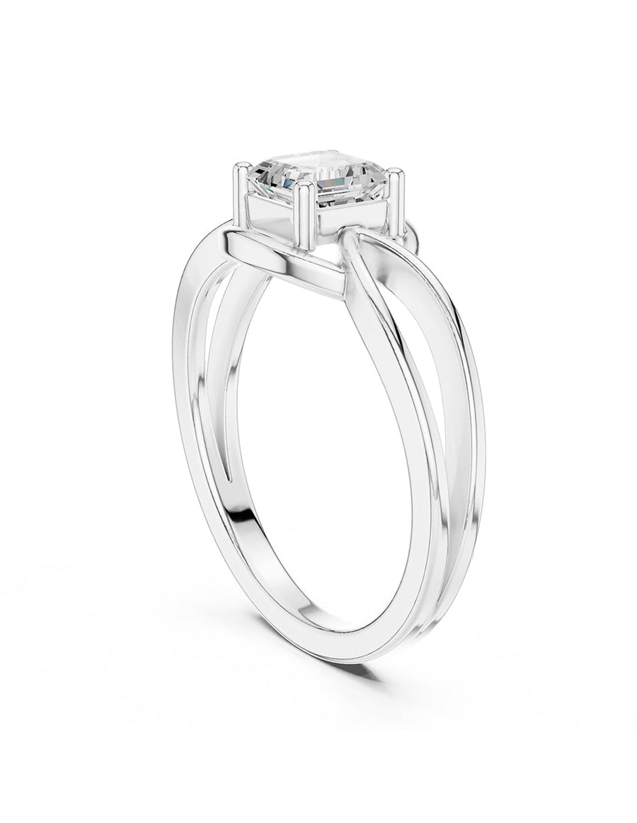 Anillo de Compromiso - solitario - AMORE86-AS-CZ