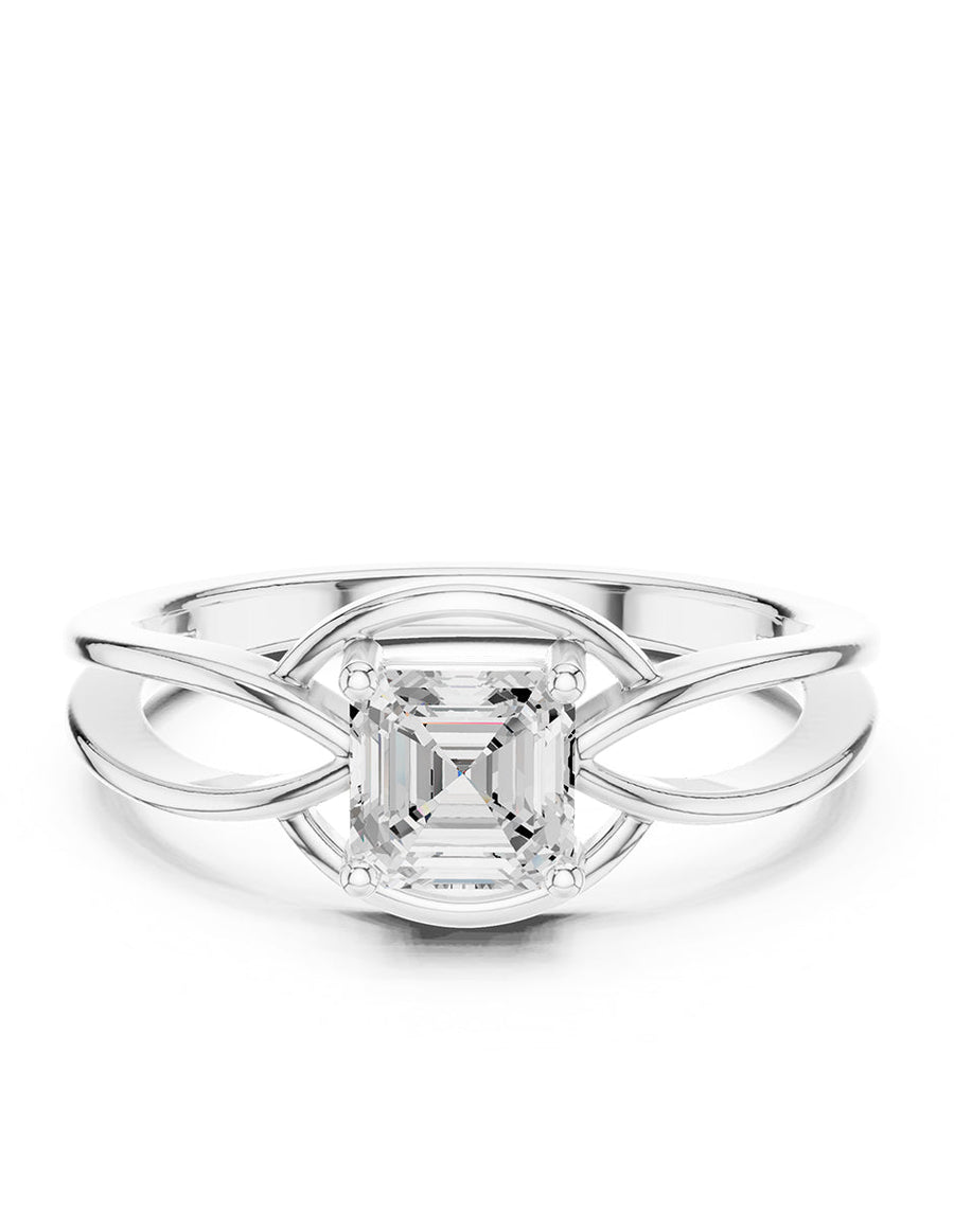 Anillo de Compromiso - solitario - AMORE86-AS-CZ