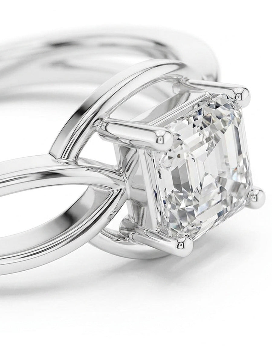 Anillo de compromiso - solitario - AMORE86-AS-LG