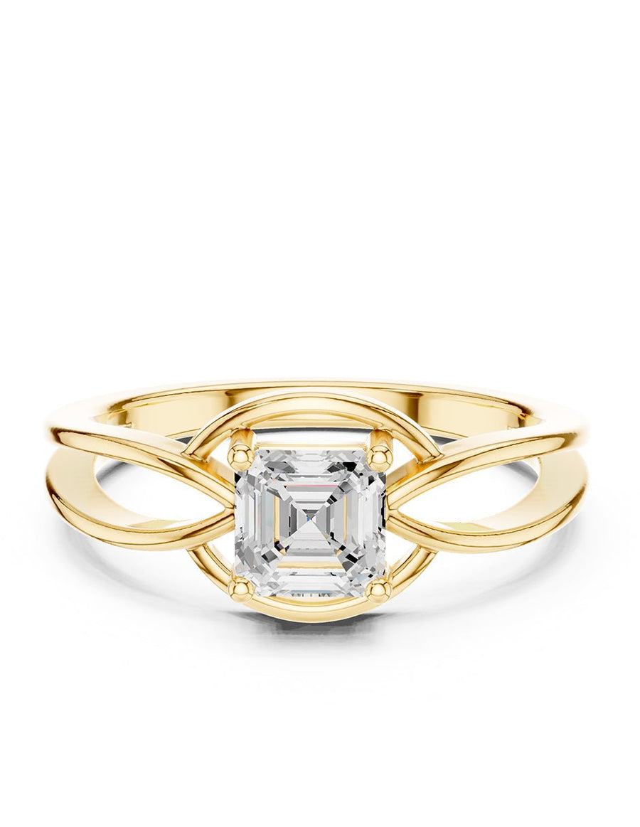 Anillo de Compromiso - solitario - AMORE86-AS-CZ
