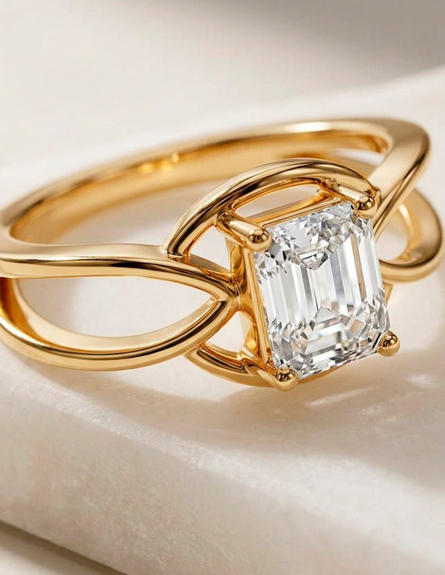 Anillo de Compromiso - solitario - AMORE86-AS-CZ