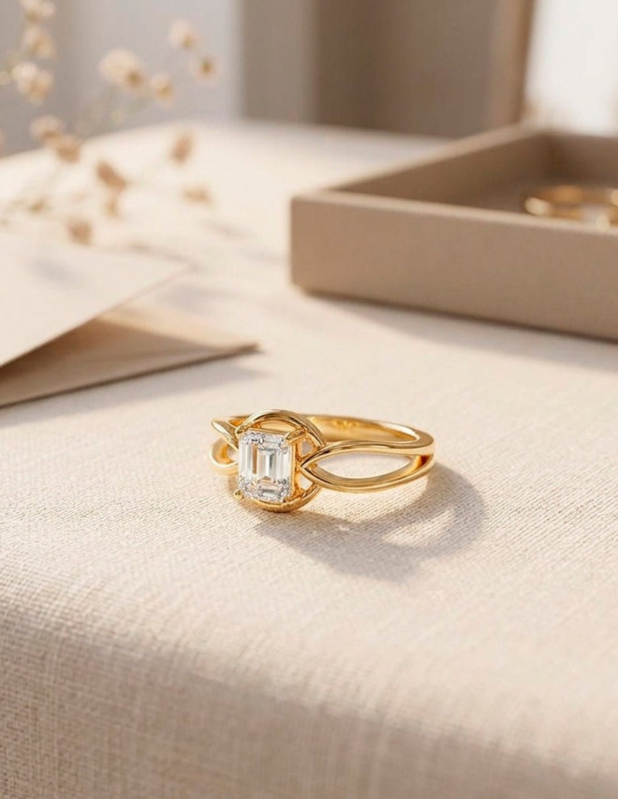 Anillo de Compromiso - solitario - AMORE86-AS-CZ