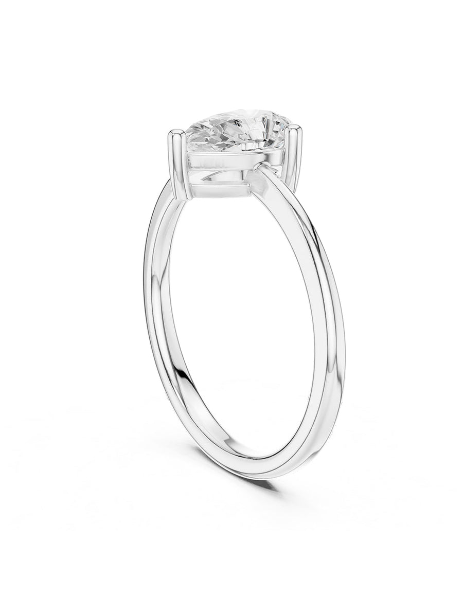 Anillo de Compromiso - solitario - AMORE87-PE-CZ