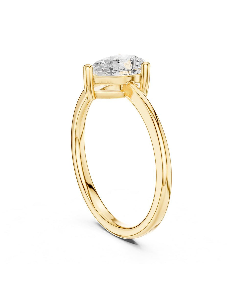 Anillo de Compromiso - solitario - AMORE87-PE-CZ