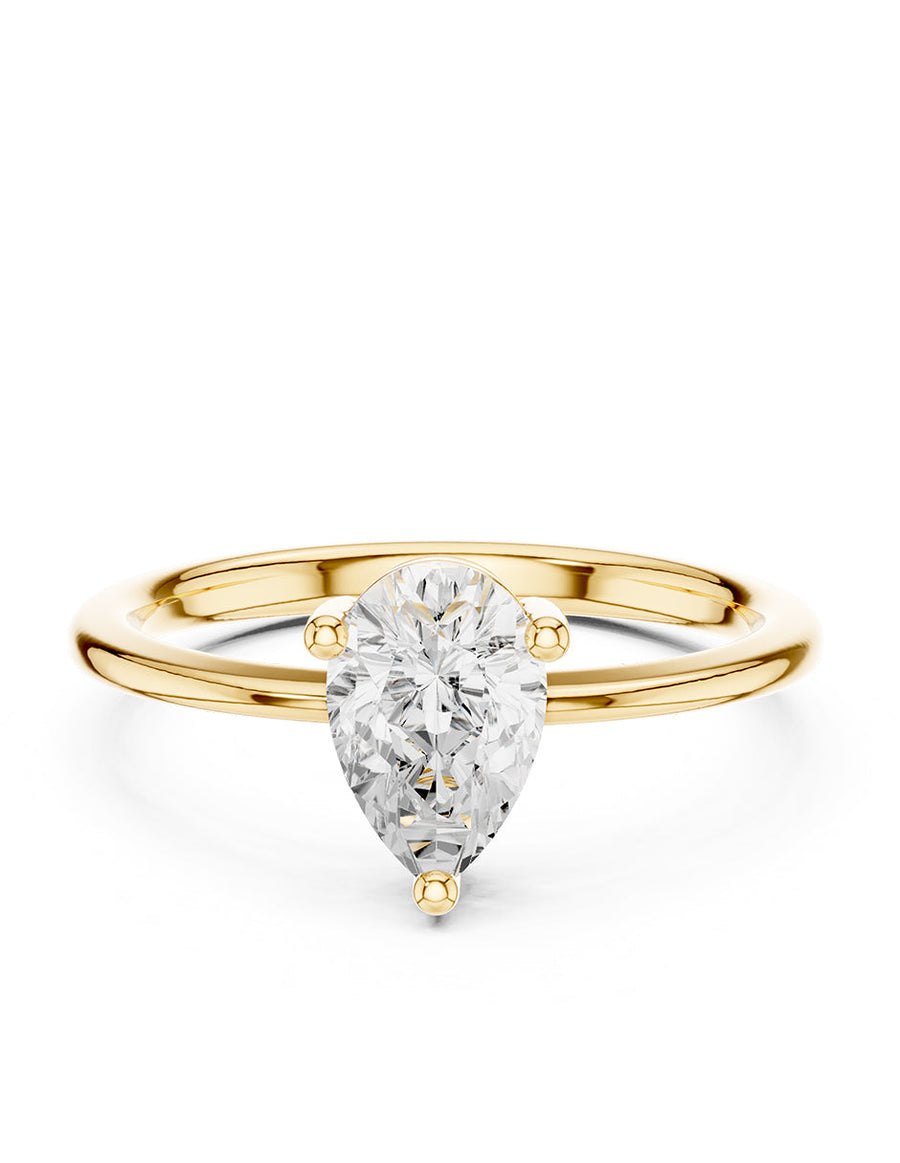 Anillo de compromiso - solitario - AMORE87-PE-LG