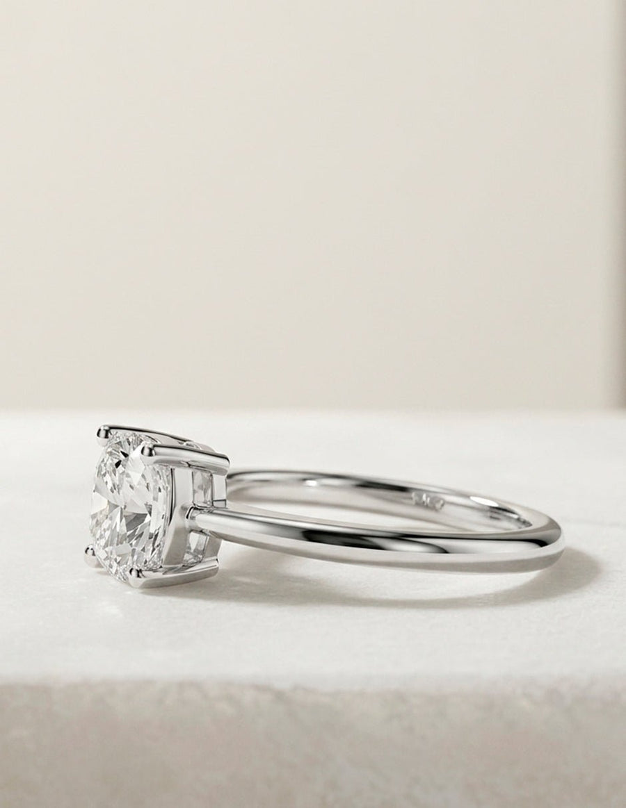 Anillo de Compromiso - solitario - AMORE88-CU-CZ