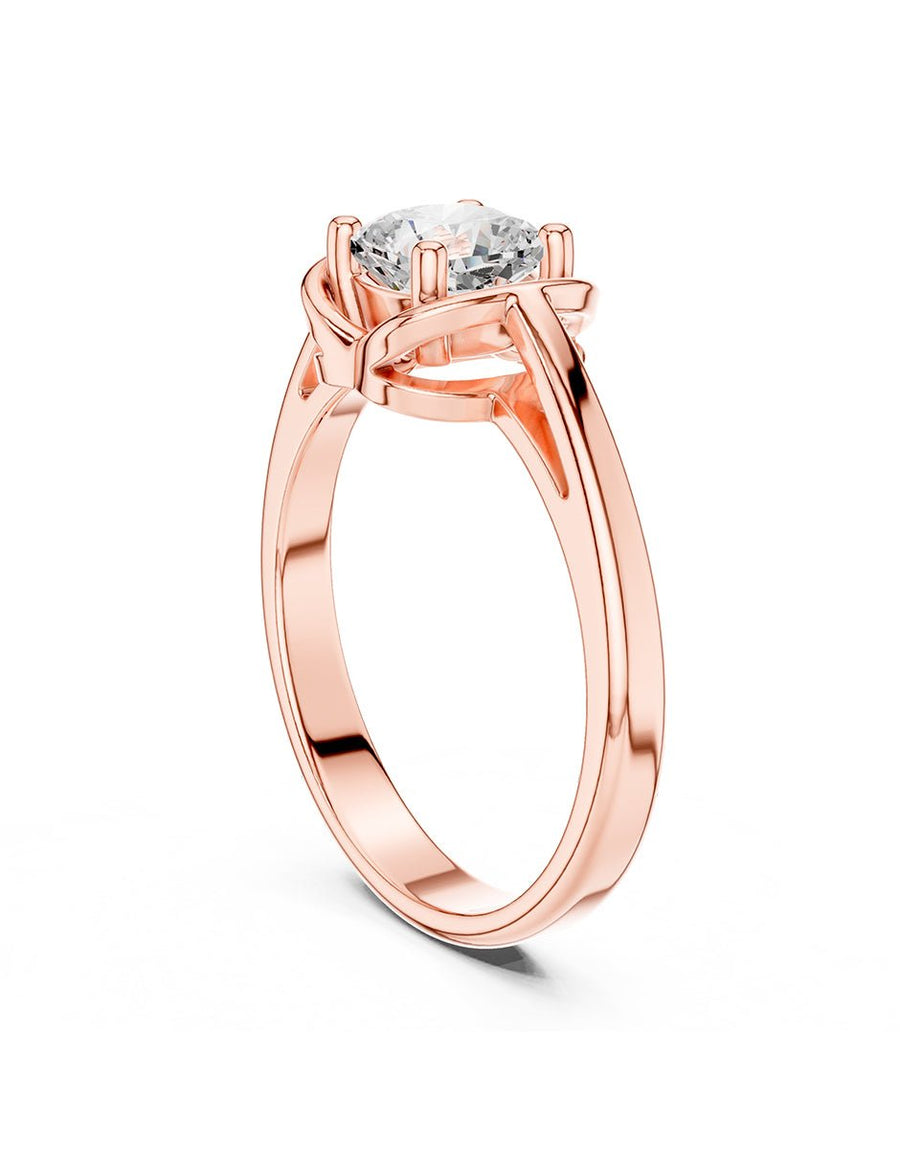 Anillo de Compromiso - solitario - AMORE89-CU-CZ