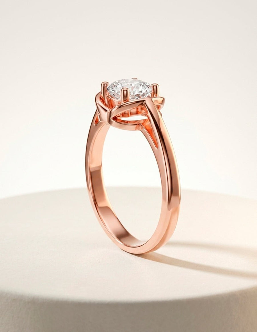 Anillo de Compromiso - solitario - AMORE89-CU-CZ