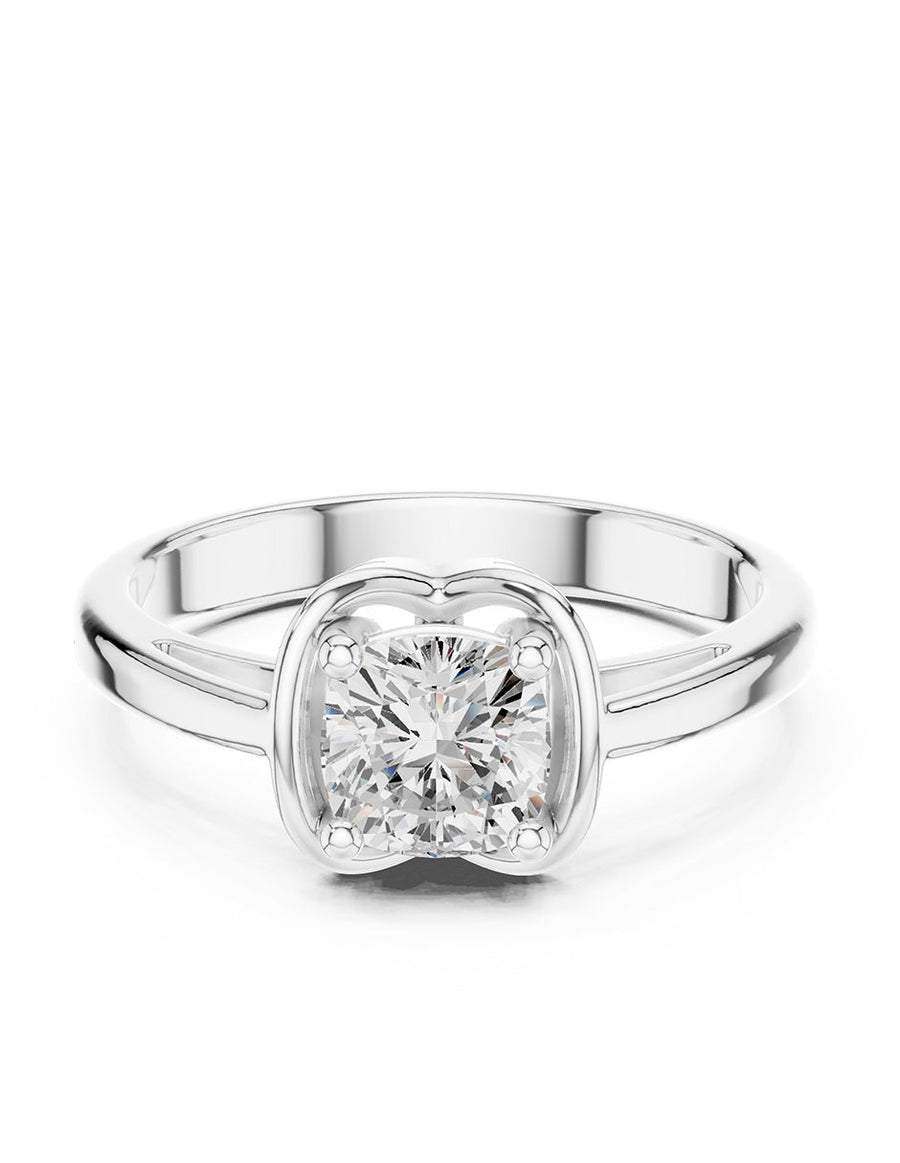 Anillo de Compromiso - solitario - AMORE89-CU-CZ