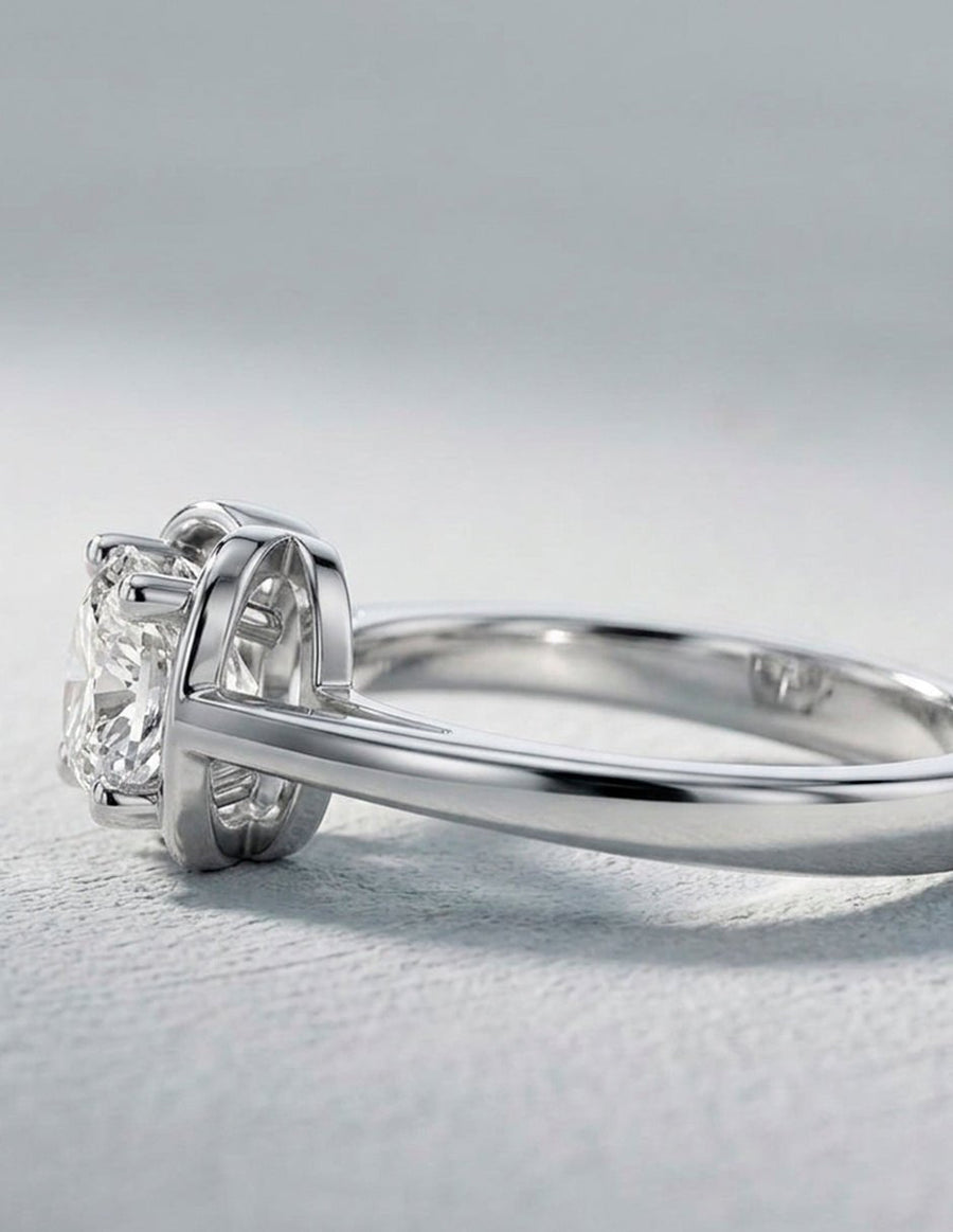 Anillo de Compromiso - solitario - AMORE89-CU-CZ