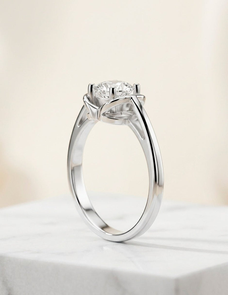 Anillo de Compromiso - solitario - AMORE89-CU-CZ