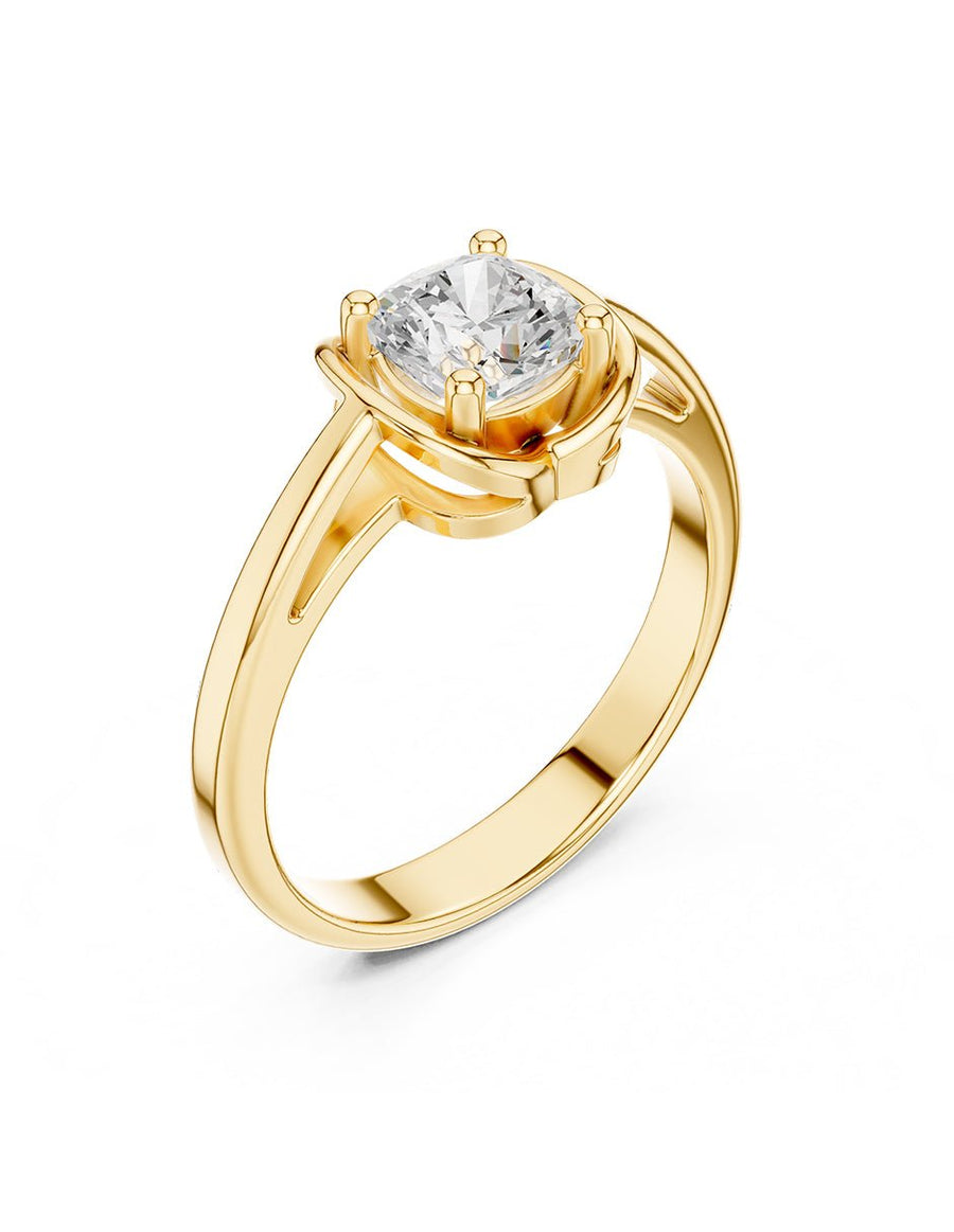 Anillo de Compromiso - solitario - AMORE89-CU-CZ