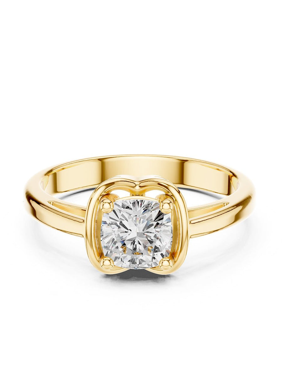 Anillo de Compromiso - solitario - AMORE89-CU-CZ