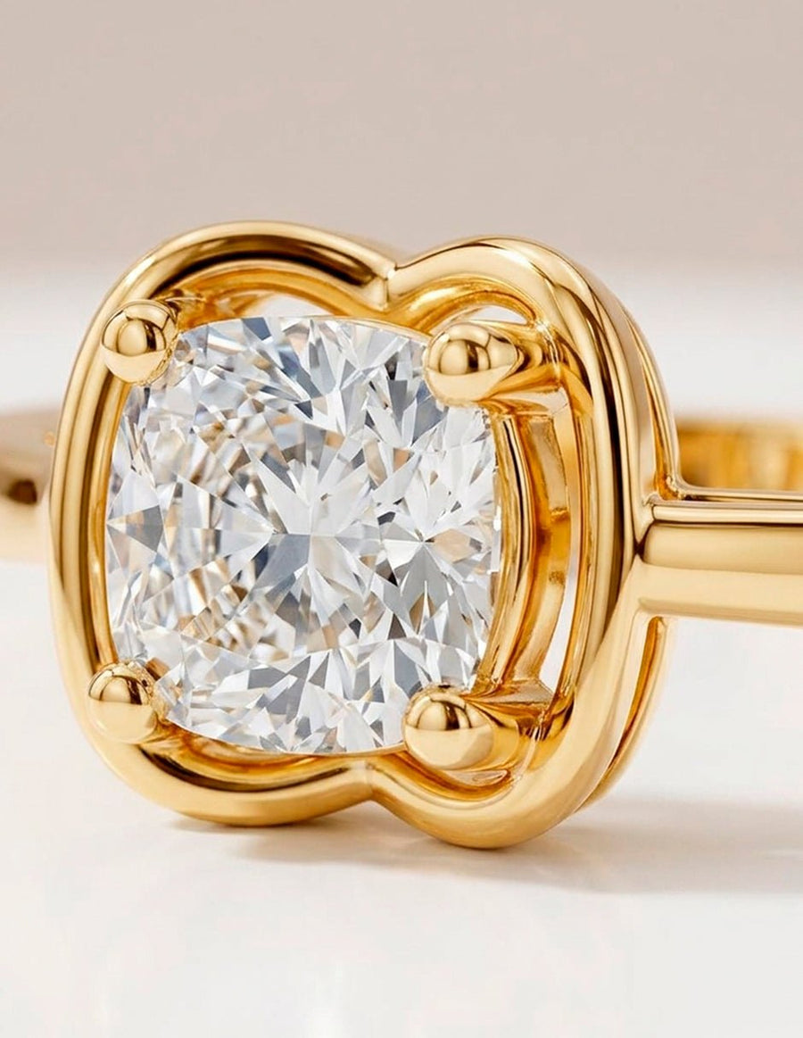 Anillo de Compromiso - solitario - AMORE89-CU-CZ