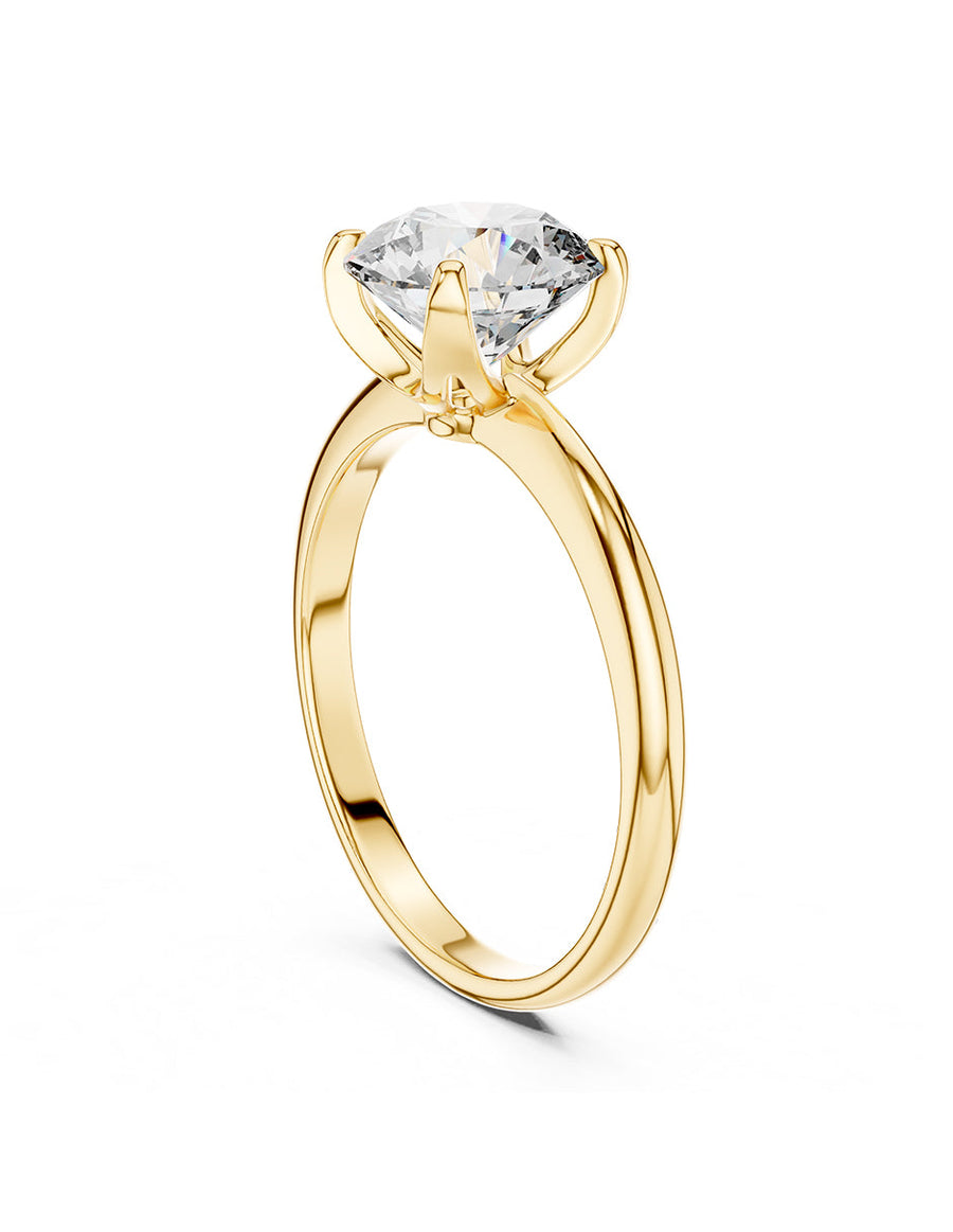 Anillo de Compromiso - solitario - AMORE9-RD-CZ