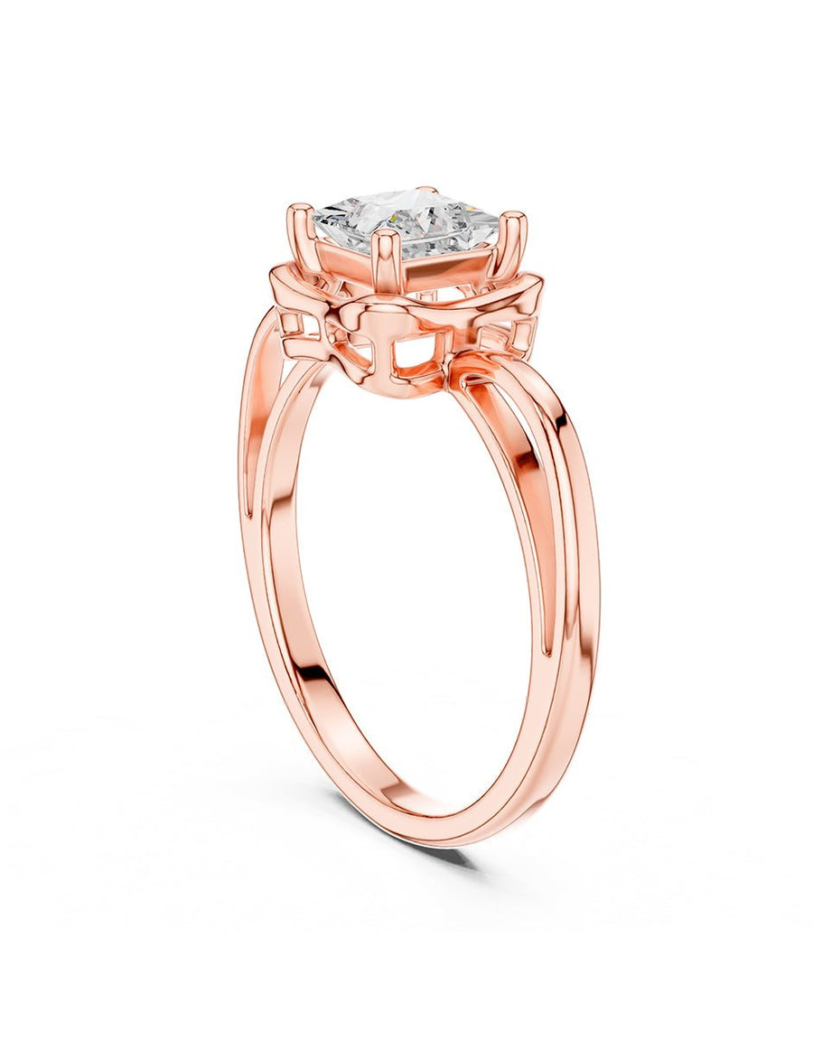 Anillo de Compromiso - solitario - AMORE92-PR-CZ