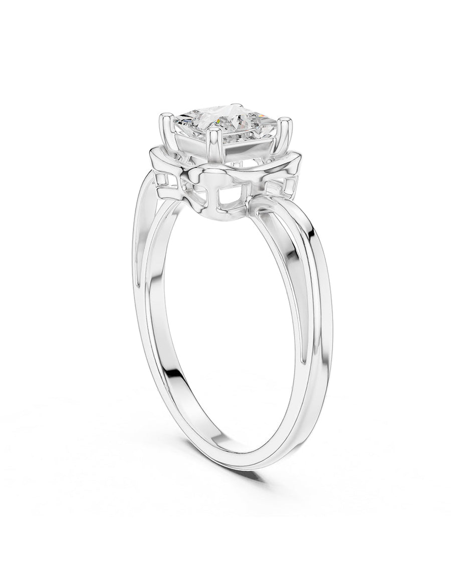 Anillo de Compromiso - solitario - AMORE92-PR-CZ