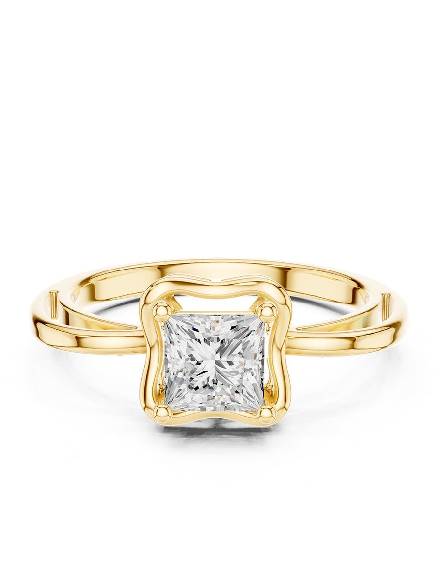 Anillo de Compromiso - solitario - AMORE92-PR-CZ