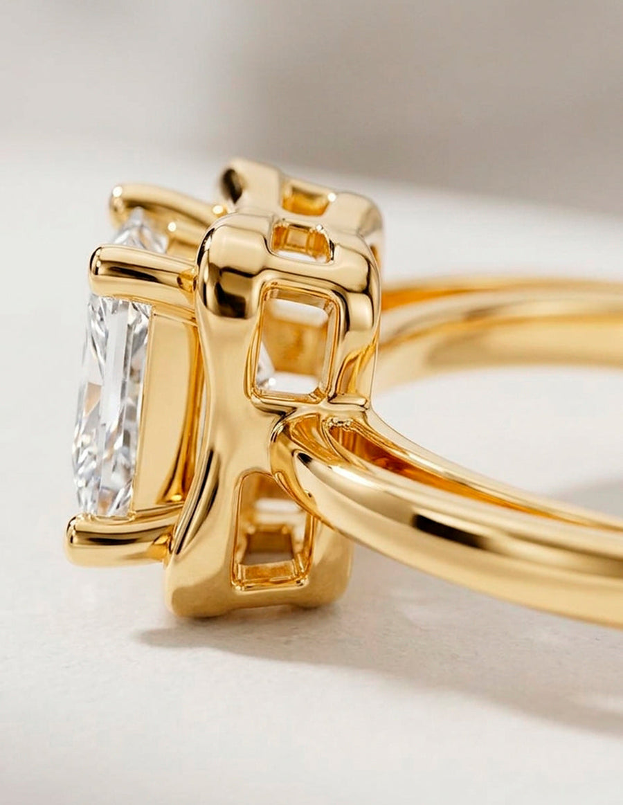 Anillo de compromiso - solitario - AMORE92-PR-LG