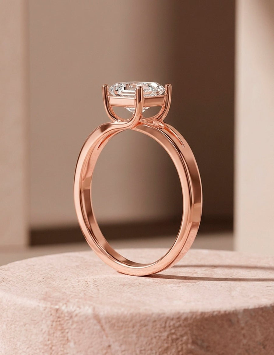 Anillo de Compromiso - solitario - AMORE93-AS-CZ