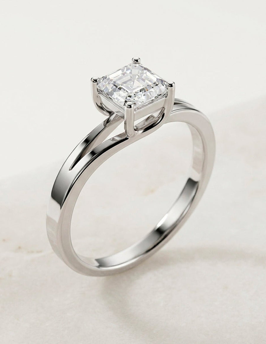 Anillo de Compromiso - solitario - AMORE93-AS-CZ