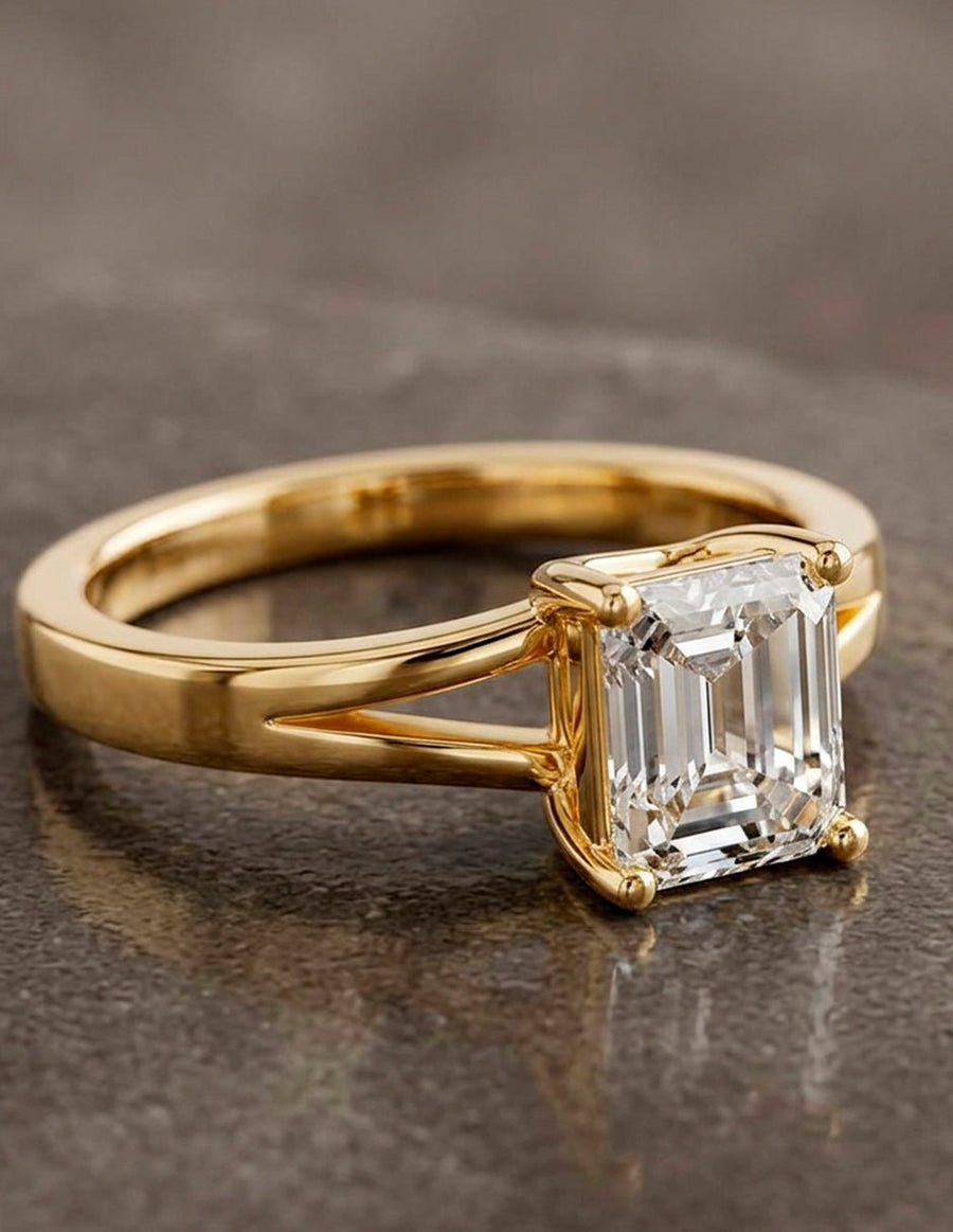 Anillo de Compromiso - solitario - AMORE93-AS-CZ