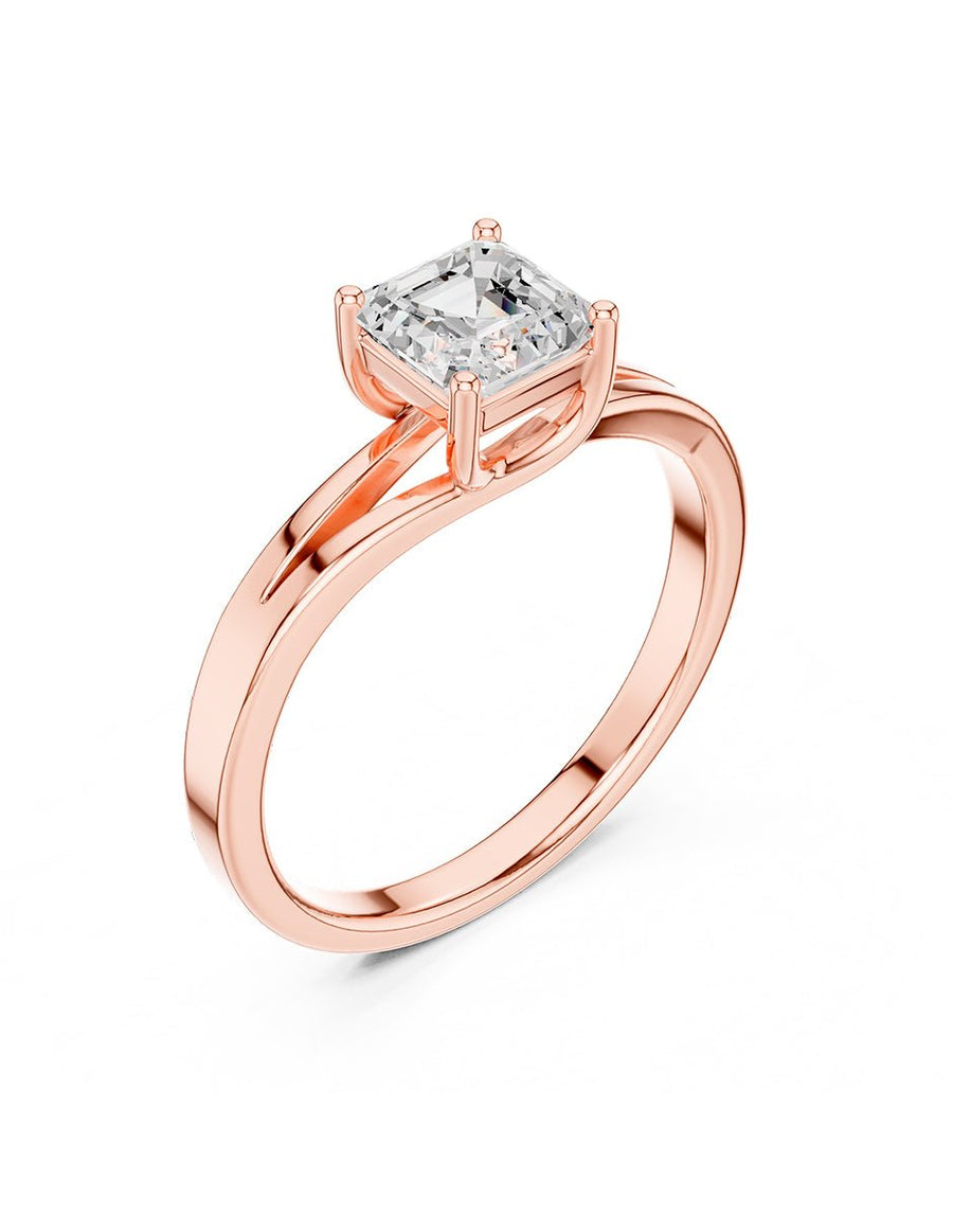 Anillo de Compromiso - solitario - AMORE93-AS-CZ