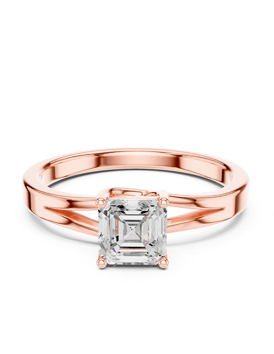 Anillo de compromiso - solitario - AMORE93-PR-LG