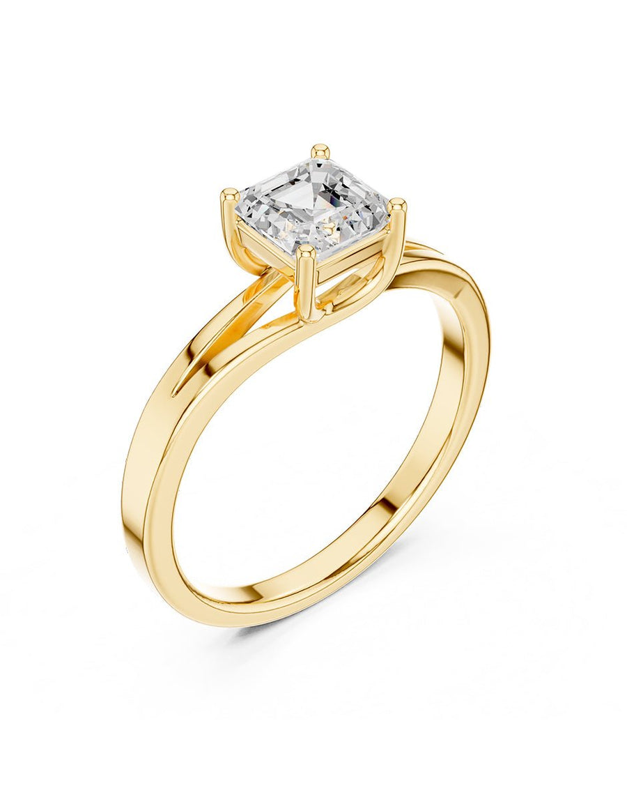 Anillo de Compromiso - solitario - AMORE93-AS-CZ