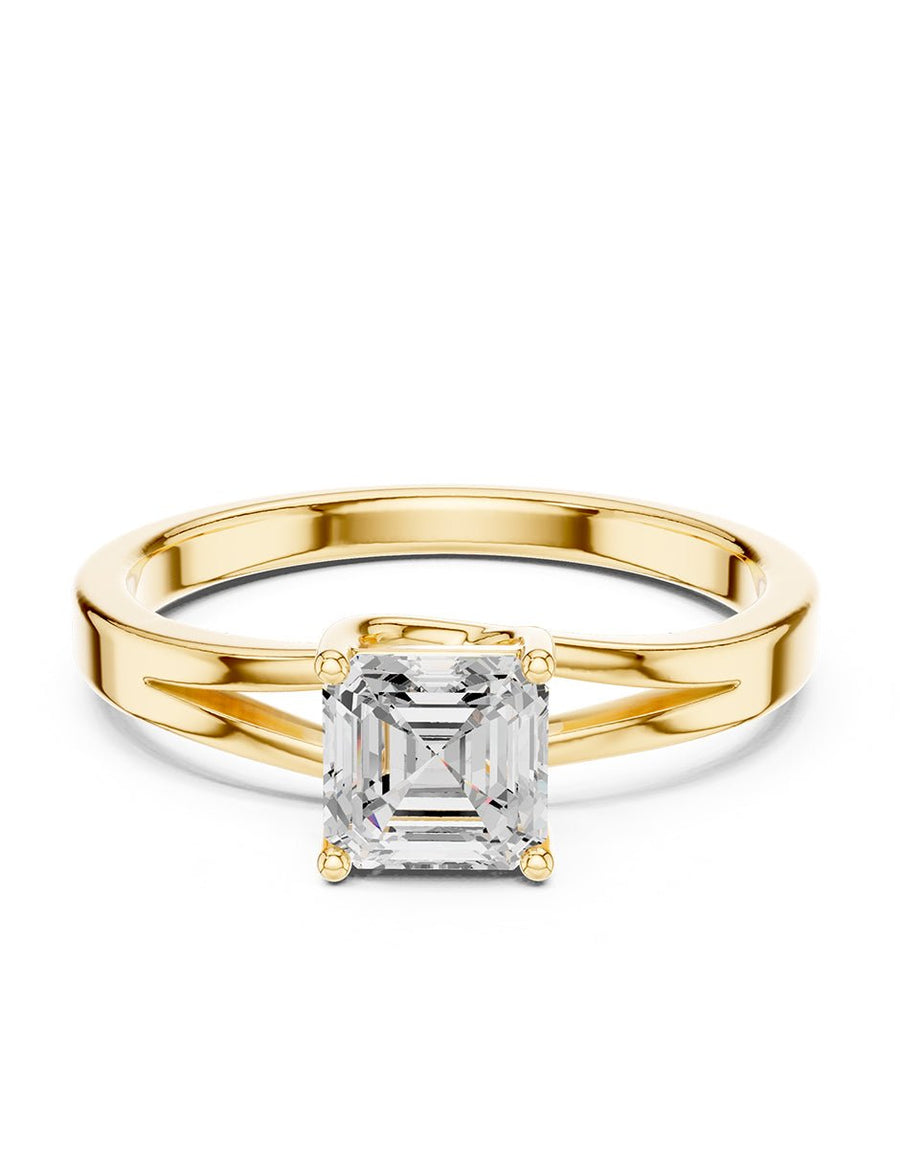 Anillo de Compromiso - solitario - AMORE93-AS-CZ
