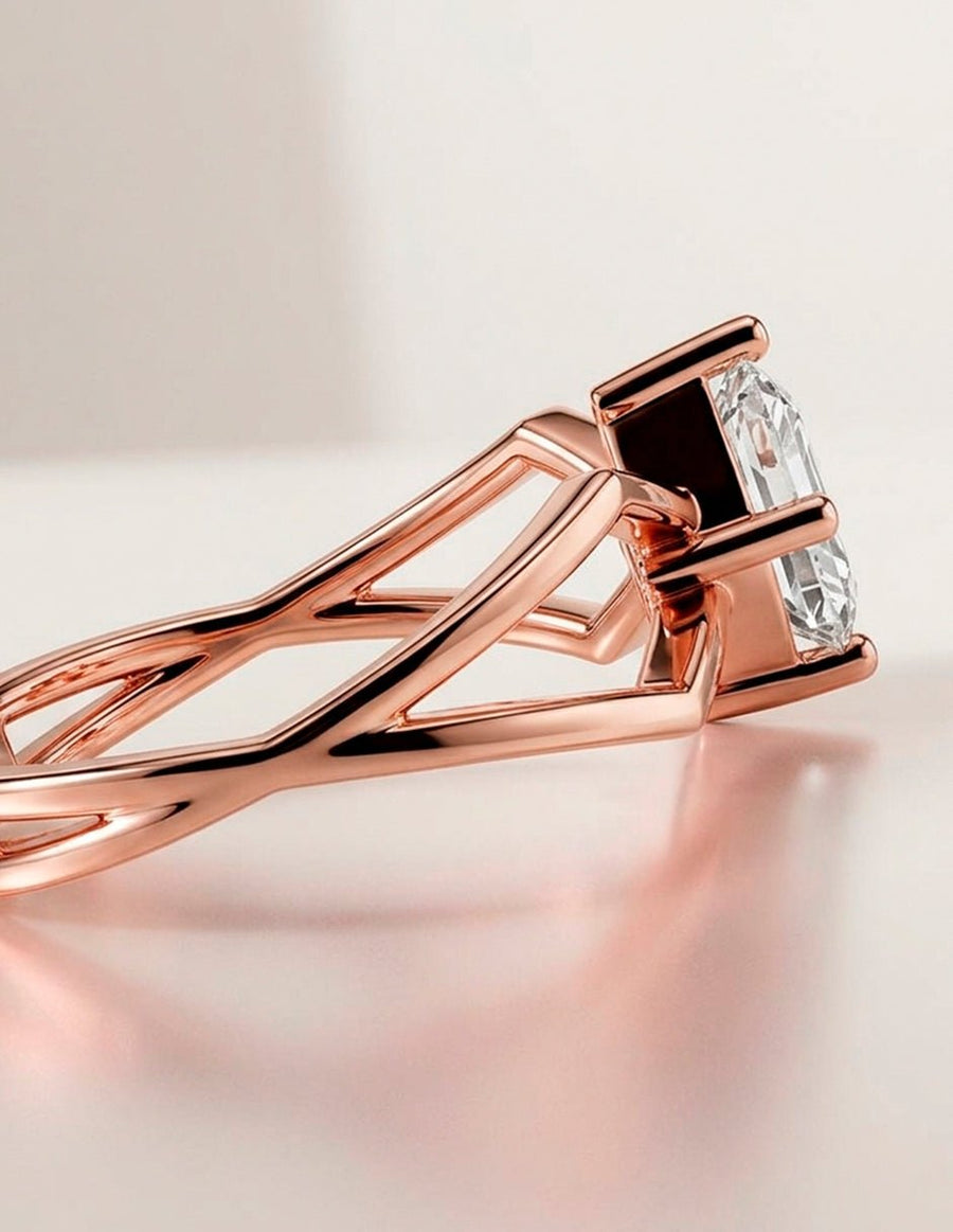 Anillo de Compromiso - solitario - AMORE94-AS-CZ
