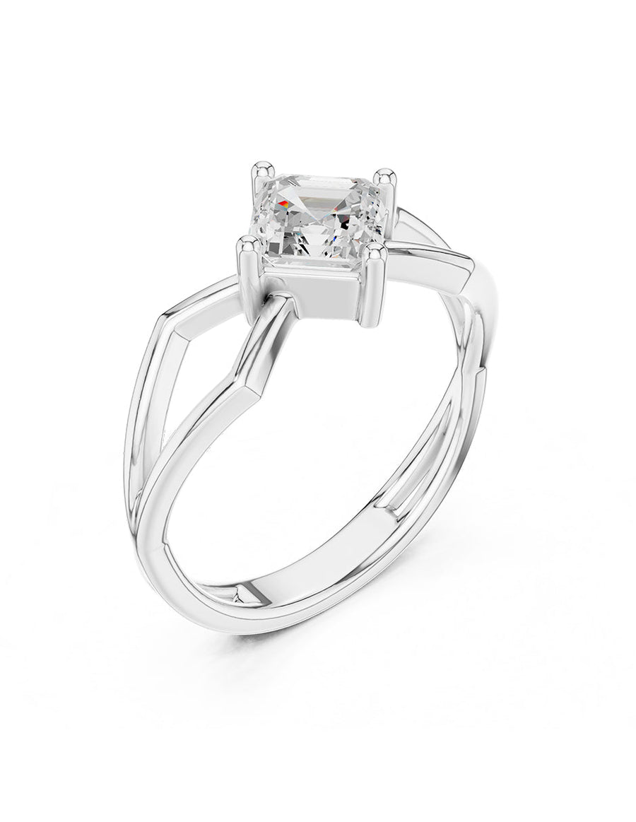 Anillo de Compromiso - solitario - AMORE94-AS-CZ