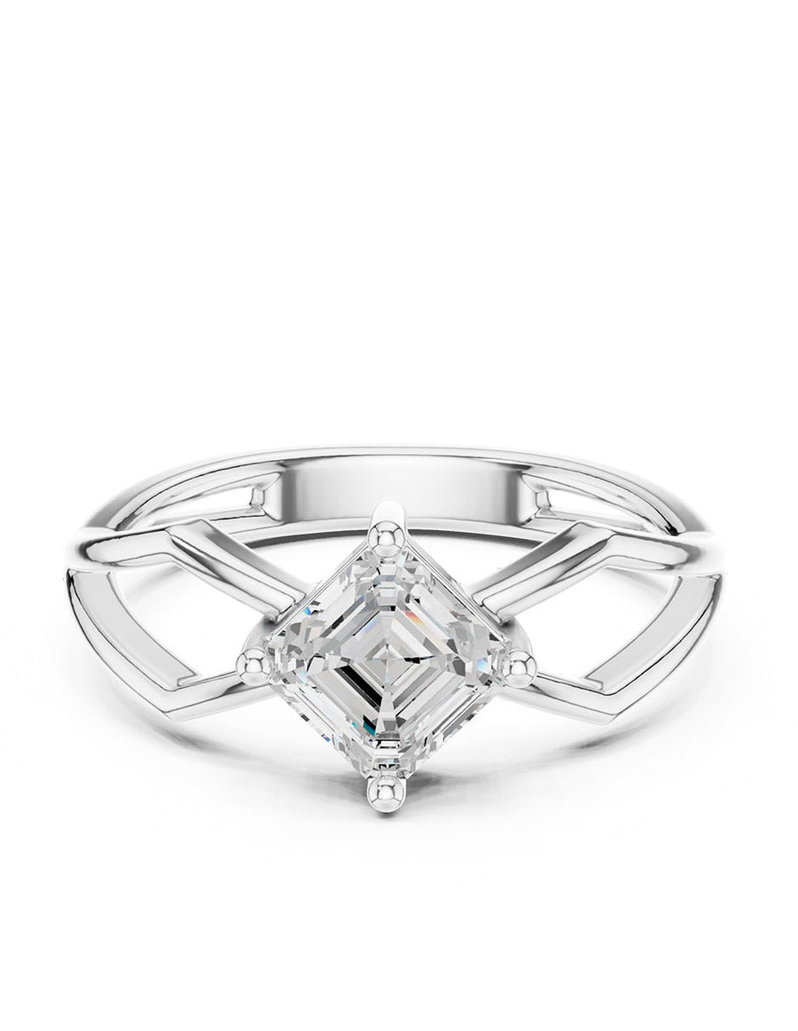 Anillo de Compromiso - solitario - AMORE94-AS-CZ