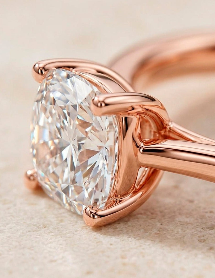 Anillo de Compromiso - solitario - AMORE96-CU-CZ