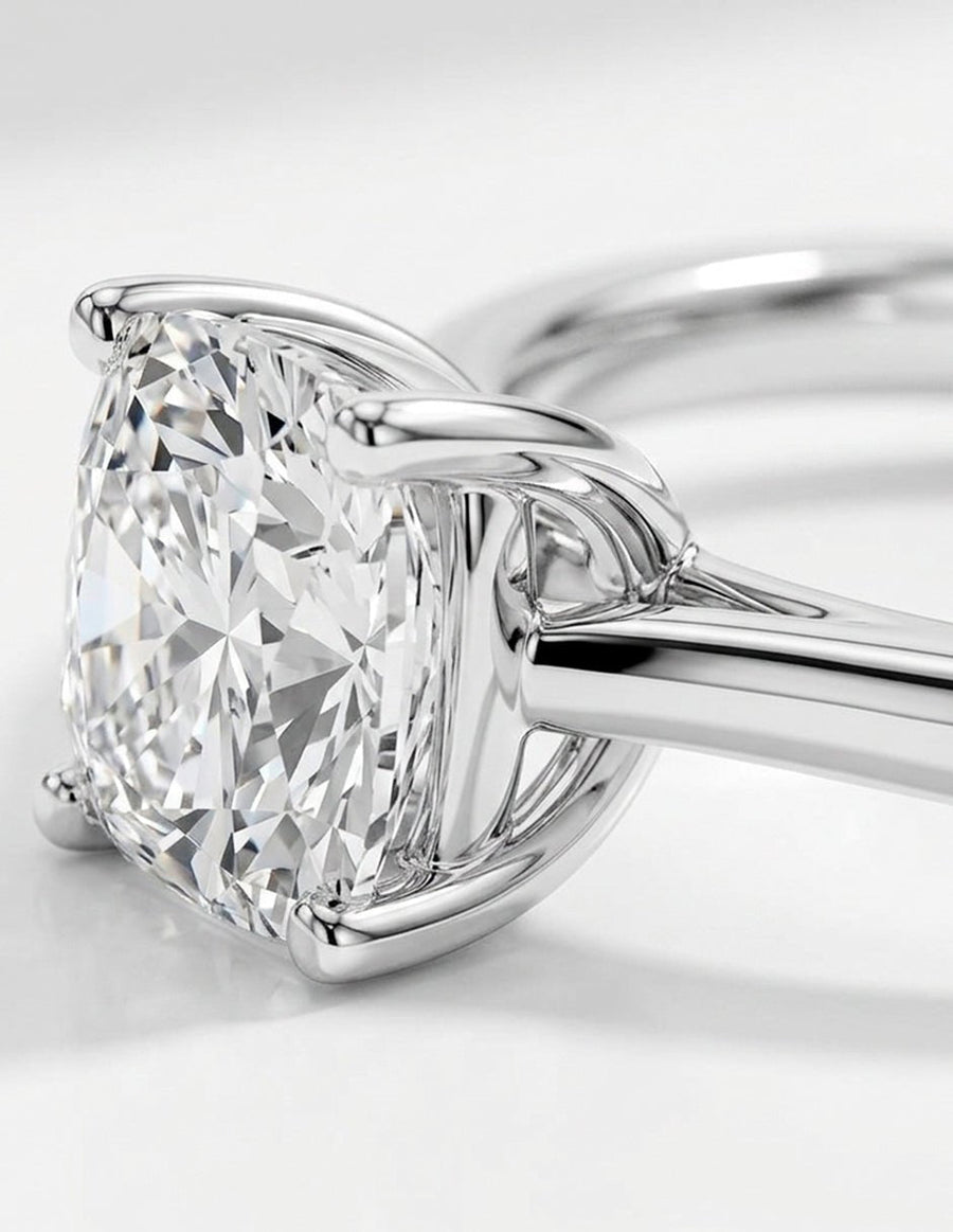 Anillo de Compromiso - solitario - AMORE96-CU-CZ