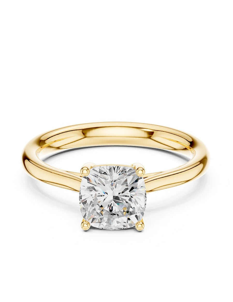 Anillo de Compromiso - solitario - AMORE96-CU-CZ