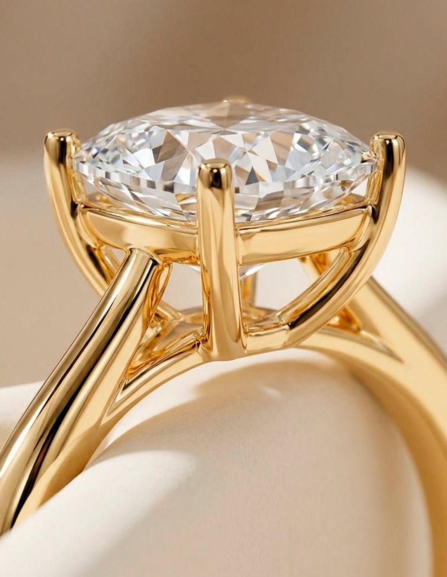 Anillo de Compromiso - solitario - AMORE96-CU-CZ