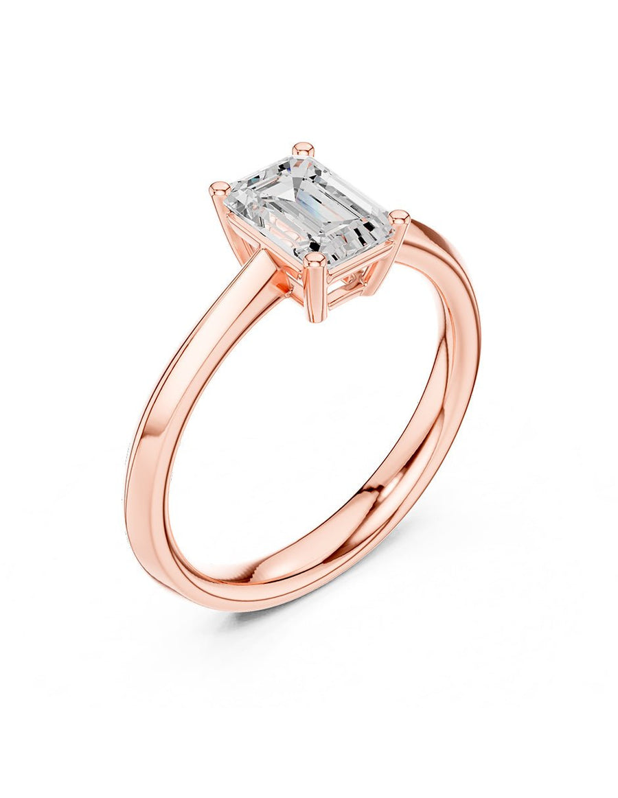 Anillo de Compromiso - solitario - AMORE97-EM-CZ