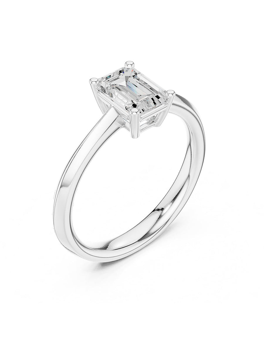 Anillo de Compromiso - solitario - AMORE97-EM-CZ