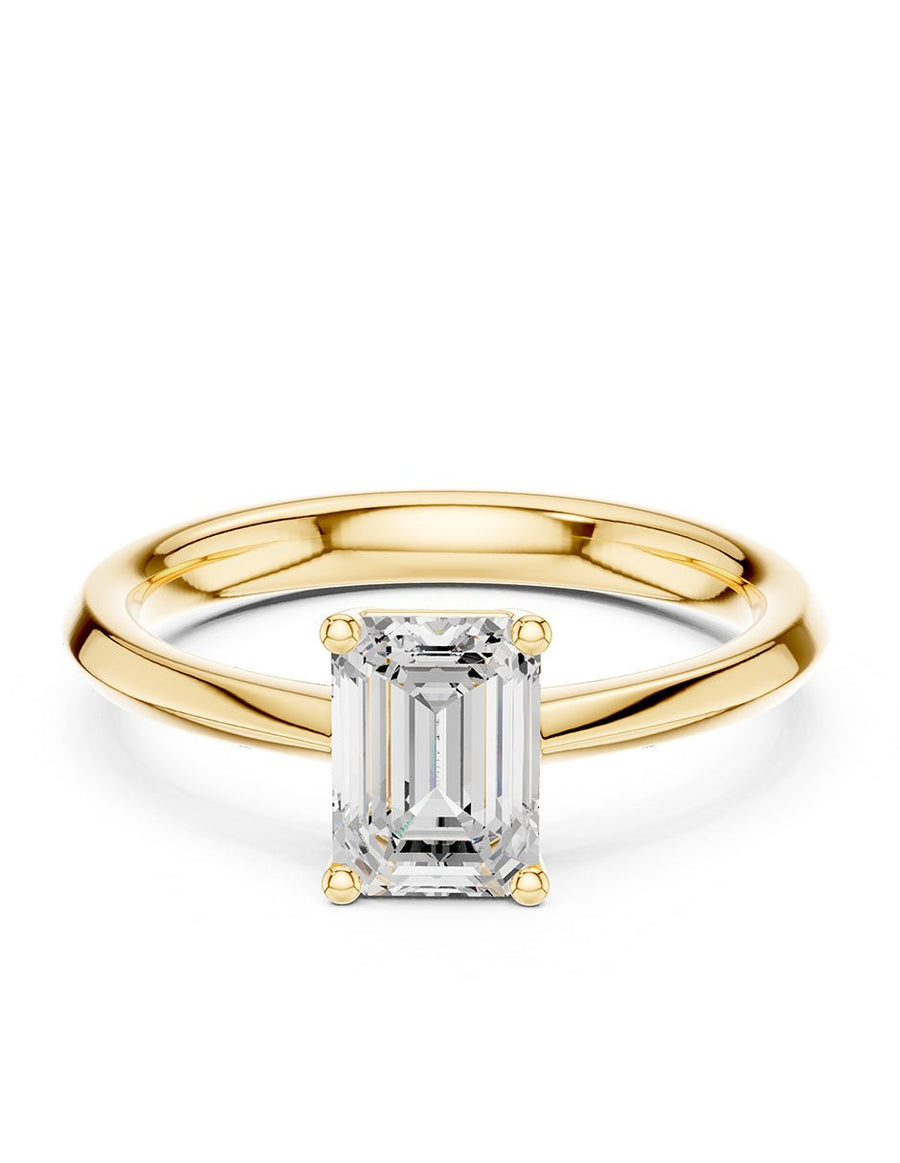 Anillo de Compromiso - solitario - AMORE97-EM-CZ
