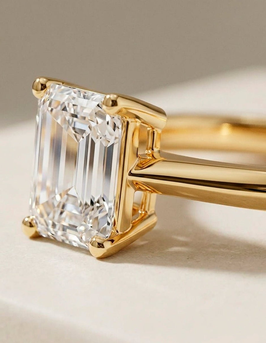 Anillo de Compromiso - solitario - AMORE97-EM-CZ