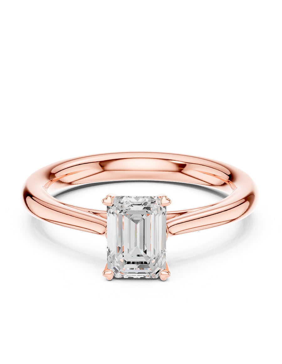 Anillo de compromiso - solitario - AMORE98-EM-LG