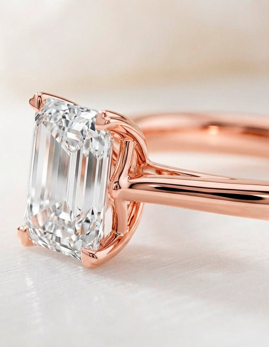 Anillo de Compromiso - solitario - AMORE98-EM-CZ