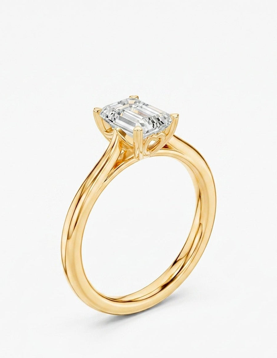 Anillo de Compromiso - solitario - AMORE98-EM-CZ