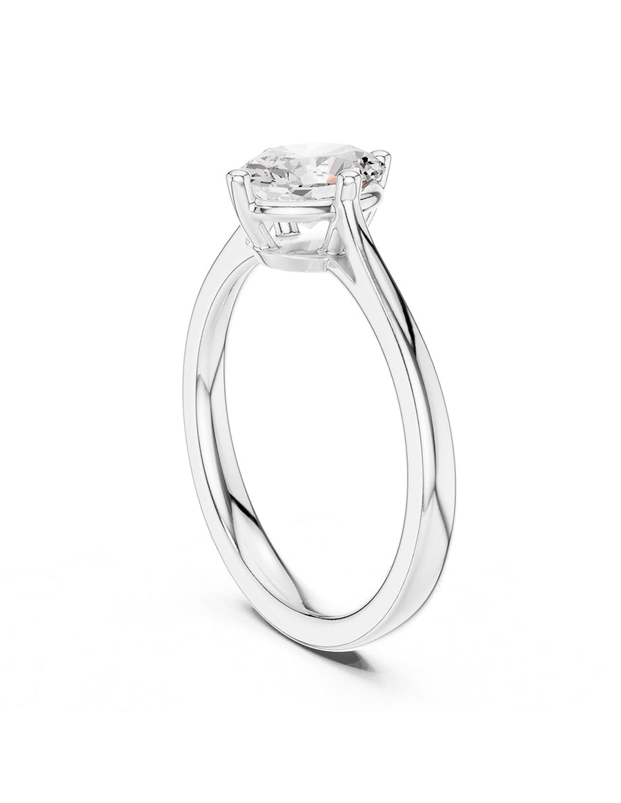Anillo de Compromiso - solitario - AMORE99-OV-CZ