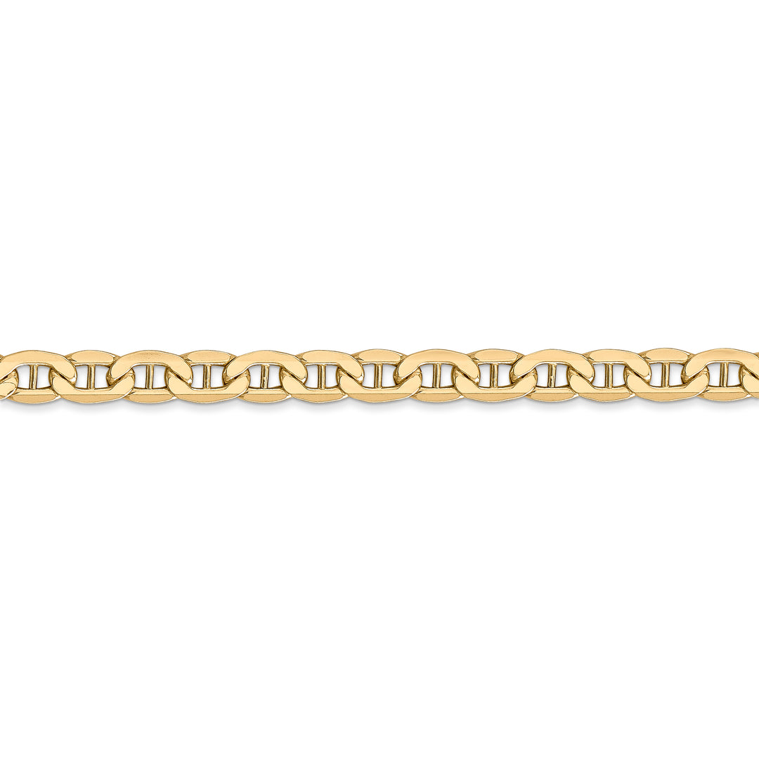 14k gold plated 4.75mm semi-solid anchor chain