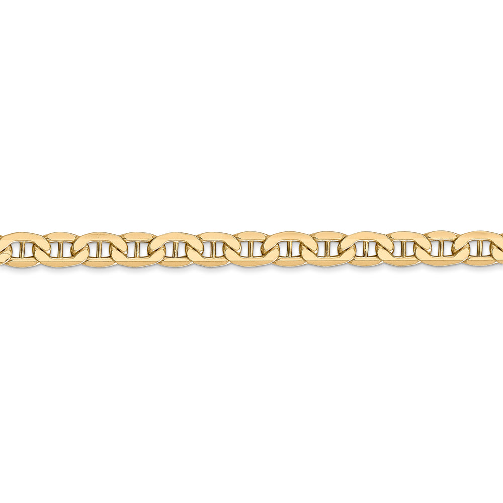 14k gold plated 4.75mm semi-solid anchor chain