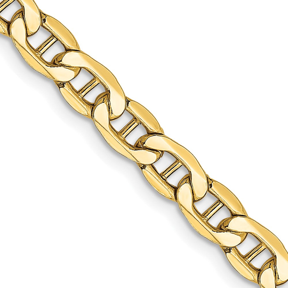 14k gold plated 4.75mm semi-solid anchor chain