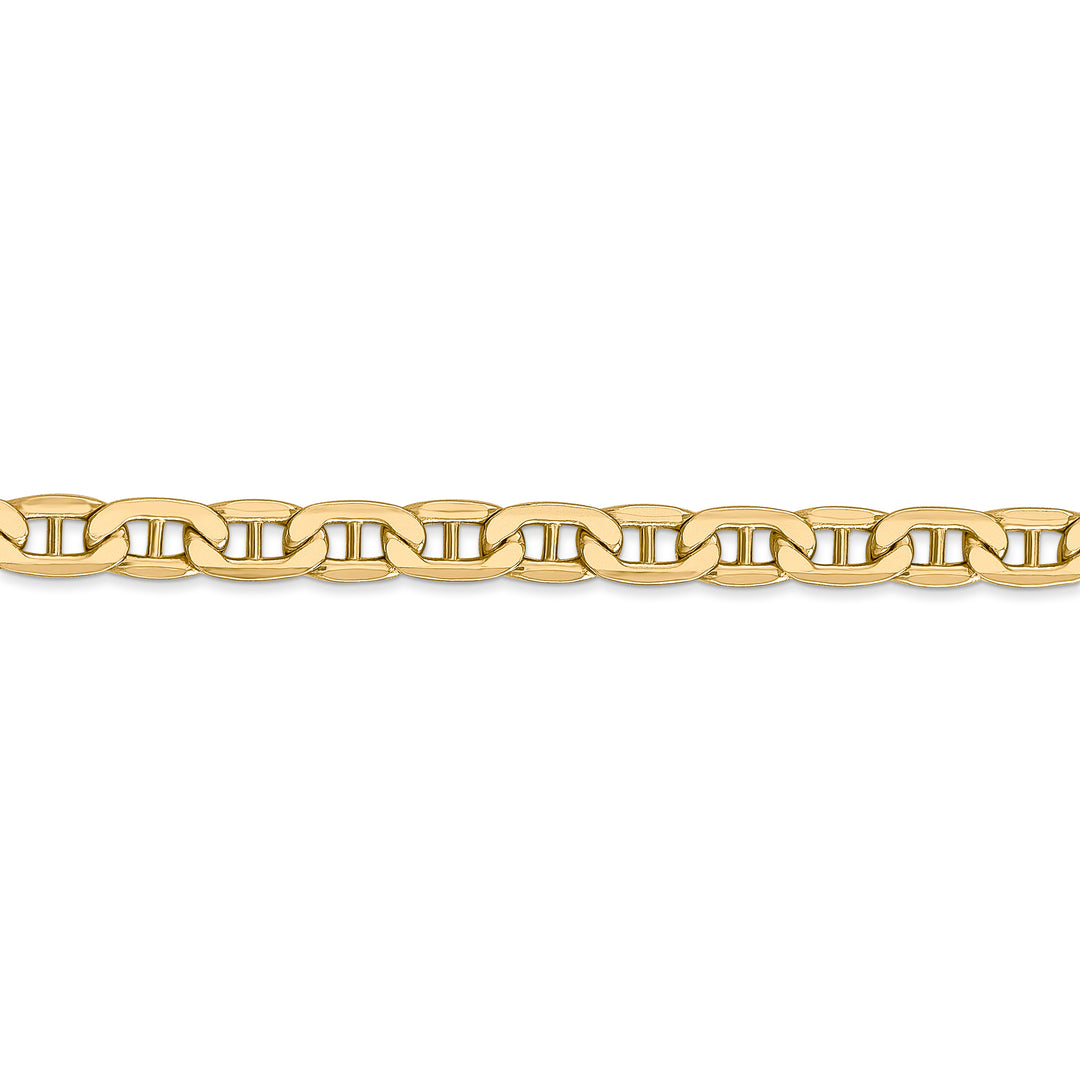 14k gold plated 5.5mm semi-solid anchor chain